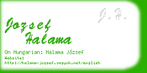 jozsef halama business card